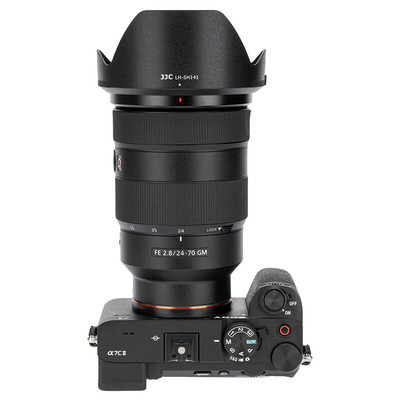 JJC适用索尼ALC-SH141遮光罩FE 24-70mm F2.8GM镜头配件SEL2470GM