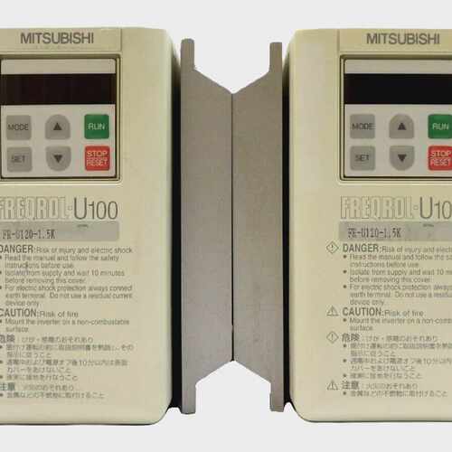 Mitsubishi FR-U120-1.5K Inverter Drive Freqrol-U100 Lot of 2