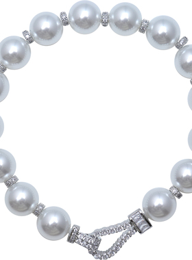 方糖家澳白色珍珠轻奢锆石手链