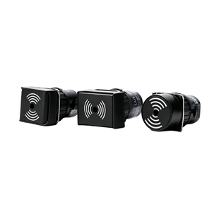蜂鸣器LA16-B圆形正方形长方形报警器12V 24V黑色LA42开孔16MM