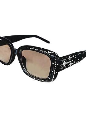 方形韩版个性点点铆钉太阳眼镜