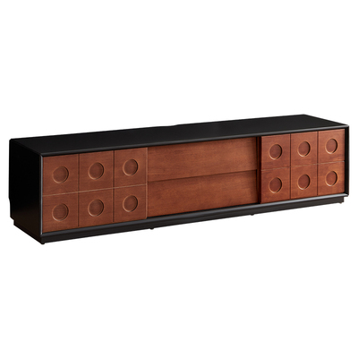 全友家居中古风实木电视柜组合