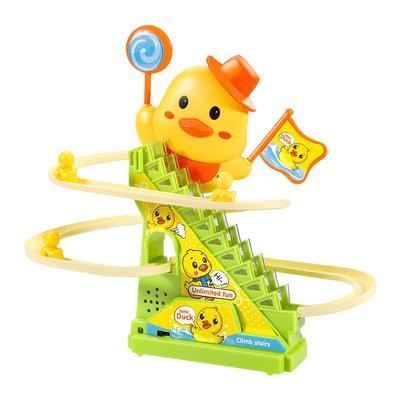 小黄鸭子爬楼梯宝宝抬头训练玩具
