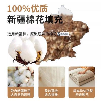A类里外全棉棉花床垫软垫家用床褥垫子单人学生宿舍垫被褥子铺床