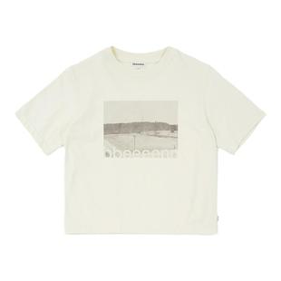 bbeeeenn印花圆领短袖T恤男女儿童中大童秋冬简约打底上衣学院风