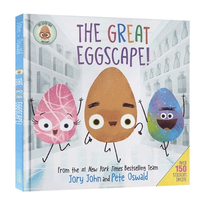 英文原版 The Good Egg Presents 好蛋 伟大的蛋景 超150张节日贴纸  复活节 精装绘本 纽约时报畅销 儿童英语启蒙认知故事图画书