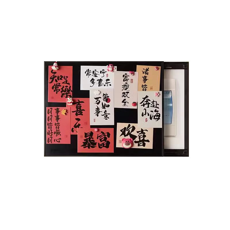 高级感竖款超薄电表箱装饰