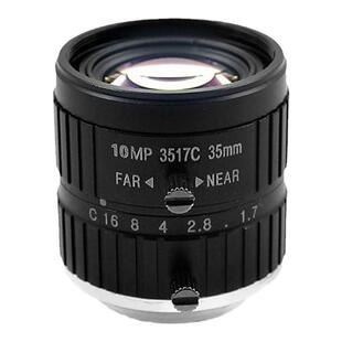 监控 1000万像素高清35mm机器视觉检测定焦C口工业摄像镜头 1英寸