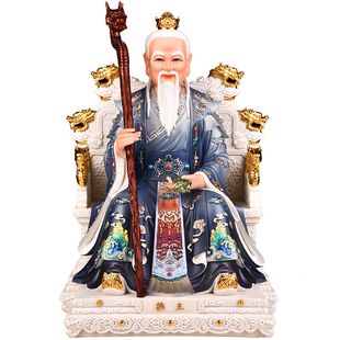 药王爷神像真身药王像药王孙思邈神像新款彩瓷家用供奉华佗扁鹊像