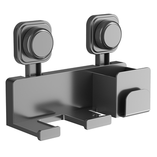 卫生间吸盘电吹风机置物架免打孔懒人支架风筒挂架收纳架子放置架