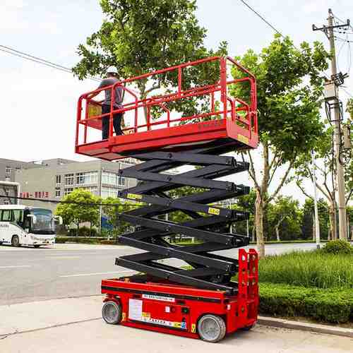 自行剪叉升降机电动液压登高高空检修作业车全自行剪叉式 升降机