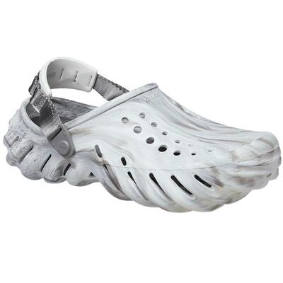 Crocs波波大理石纹洞洞鞋