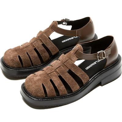 littlegood复古罗马凉鞋