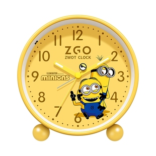 小黄人闹钟学生专用起床神器初中生闹铃儿童男生女孩桌面电子时钟