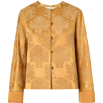 秸熙轻国风提花廓型外套