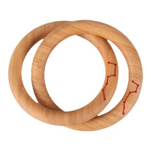 道家法器乾坤圈桃木项链朱砂哪咤手链玩具张至顺阴阳乾坤圈手镯