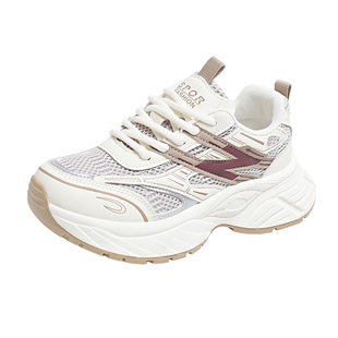 隐形内增高老爹鞋女34码2026春季新款小个子厚底7厘米增高运动鞋