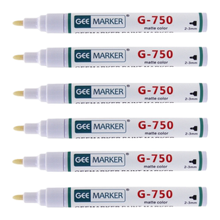 geemarker哑光黑补漆笔消光笔防水不掉色耐晒金属补漆车漆划痕补色窗户塑料补色耐光不褪色