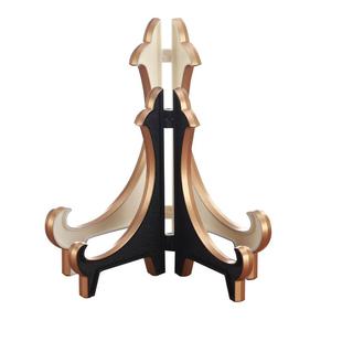 台湾装饰圆盘瓷盘子支架摆盘架子相框时钟欧式塑料展示架赏盘托架