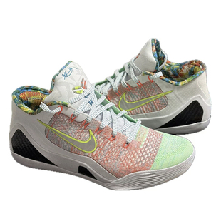 Nike Kobe 9 What The科比9鸳鸯白橙绿ZK9高帮改低帮 实战篮球鞋