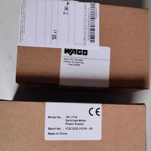 议价原装正品德国万可WAGO开关稳压电源787-1732 Eco; 单相 正品