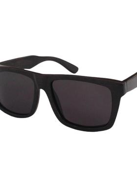 大脸复古风黑色方形韩版太阳镜