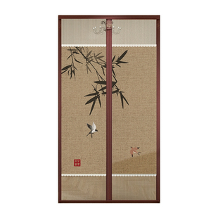 免打孔防蚊门帘2025新款强磁吸隔断纱门磁铁魔术贴卧室入户门纱帘