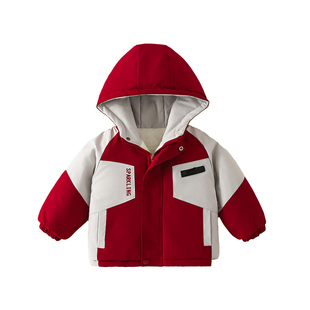 洛米兔男女儿童冬季加绒加厚保暖防水棉袄羽绒内胆三合一棉服外套