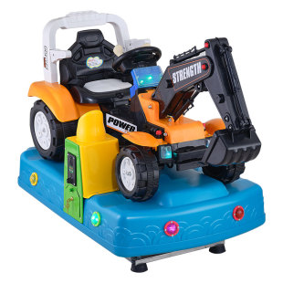 摇摇车2025新款投币挖土机推土机摇摇马摇摇车商用超市门口摇摆机