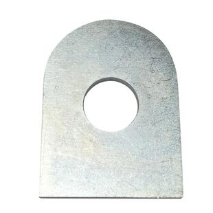 一字固定件圆头直片角码吊顶耳仔铁板吊耳焊接长条带孔连接件加厚