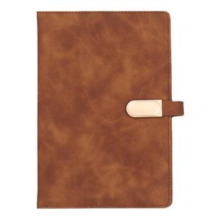 皮面带磁扣商务笔记本定制可印logo高档会议送礼文具批发礼盒套装