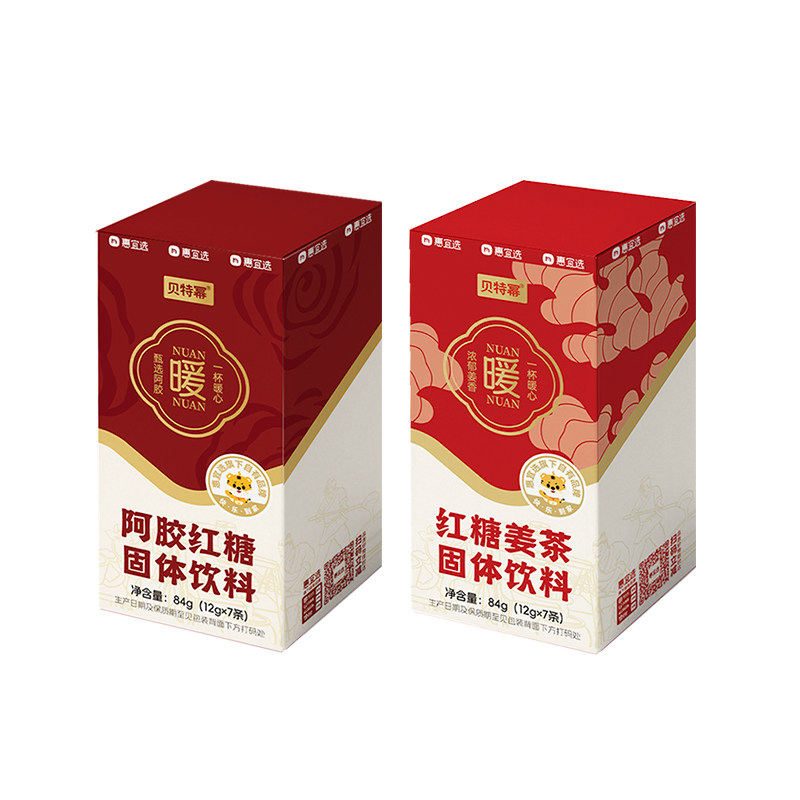 贝特幂阿胶红糖姜茶独立包装