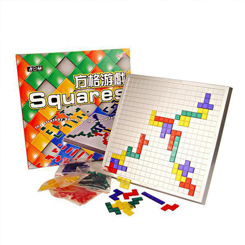 方格游戏角斗士棋三角块俄罗斯方块亲子互动益智桌游小乖蛋Blokus