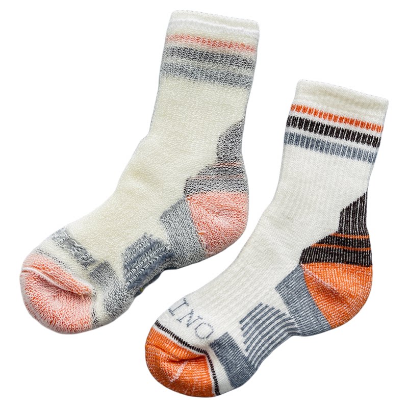 美利奴羊毛袜亲子运动袜加厚保暖中筒全毛圈户外徒步登山滑雪袜子