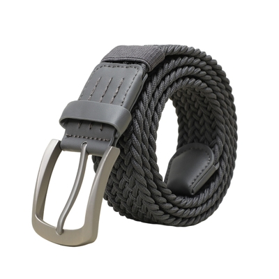 百搭针扣帆布编织休闲松紧裤腰带