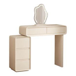 三梦实木床头柜梳妆台一体小型家用卧室神器替代床边收纳置物柜子