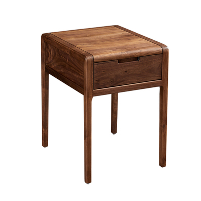 北美黑胡桃全实木角几北欧方形