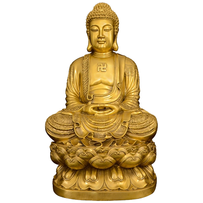 黄铜释迦牟尼佛像家用供奉