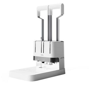 得力凭证装订机双柄省力会计打孔装订机4厘米手动财务装订机资料文件卷宗大台板装订凭证机40mm装订成册神器