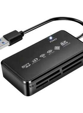 MS卡相机CF读卡器TF储存卡SD读取器typec转换器手机M2功能XD多合一USB单反适用华为苹果索尼sony佳能尼康