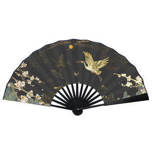 古风扇子折扇中国风男女生款夏季绢布扇折叠竹扇汉服随身扇子