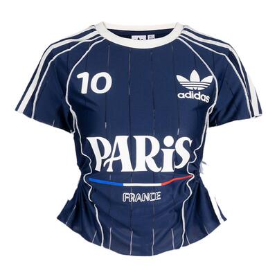 【现货】Adidas 三叶草定制 巴黎 Jerseyfit解构设计t恤ENCOMPASS
