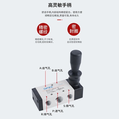 气动手板阀4H210-08 手动换向阀4H310-10二位五通换向阀 气阀开关