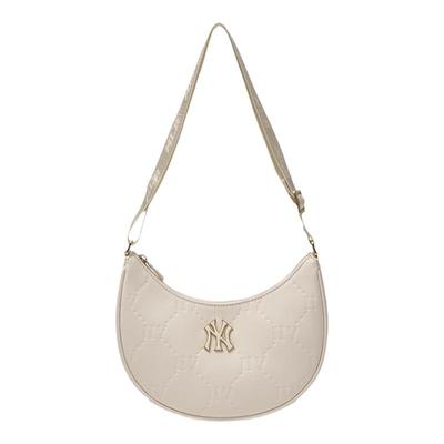 MLB官方 暗纹老花时尚斜挎可调节单肩包25春夏新款CRMD7/CRM05