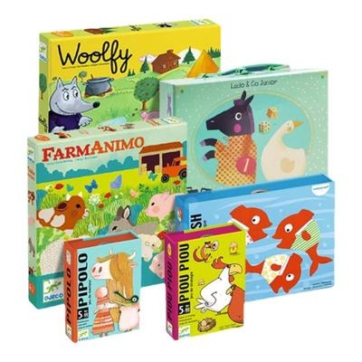 djeco小鸡啾啾儿童休闲聚会桌游卡牌多人5-6岁益智小学生桌面游戏