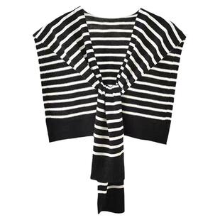 春秋空调房搭肩小披肩外搭网红衬衫夏季打结针织毛线配裙子围巾女