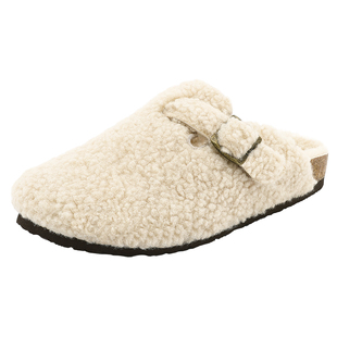 UBZ 羊羔毛勃肯拖鞋女孕妇厚底2025新款秋冬棉拖鞋博肯半拖毛毛鞋