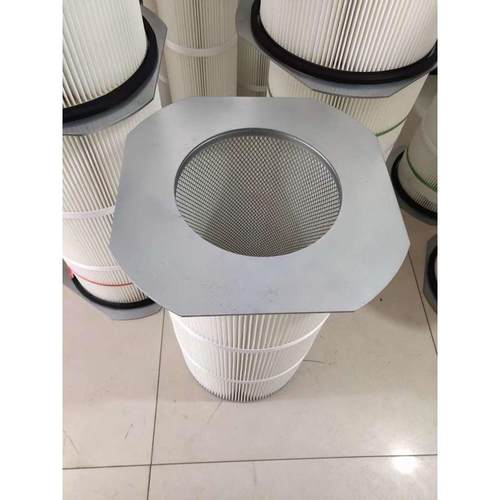 梅花三耳工业除尘大旋风粉房覆膜滤芯滤筒螺杆式两个一组除尘滤筒