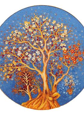 掐丝玄关客厅摆件诗翼铝装饰品