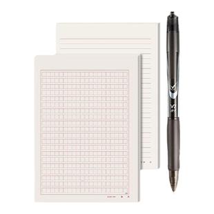 得力400格作文纸方格稿纸红格活页信纸20×20红色格子纸学生用语文作业纸四百格原稿纸本400字文稿纸作文本